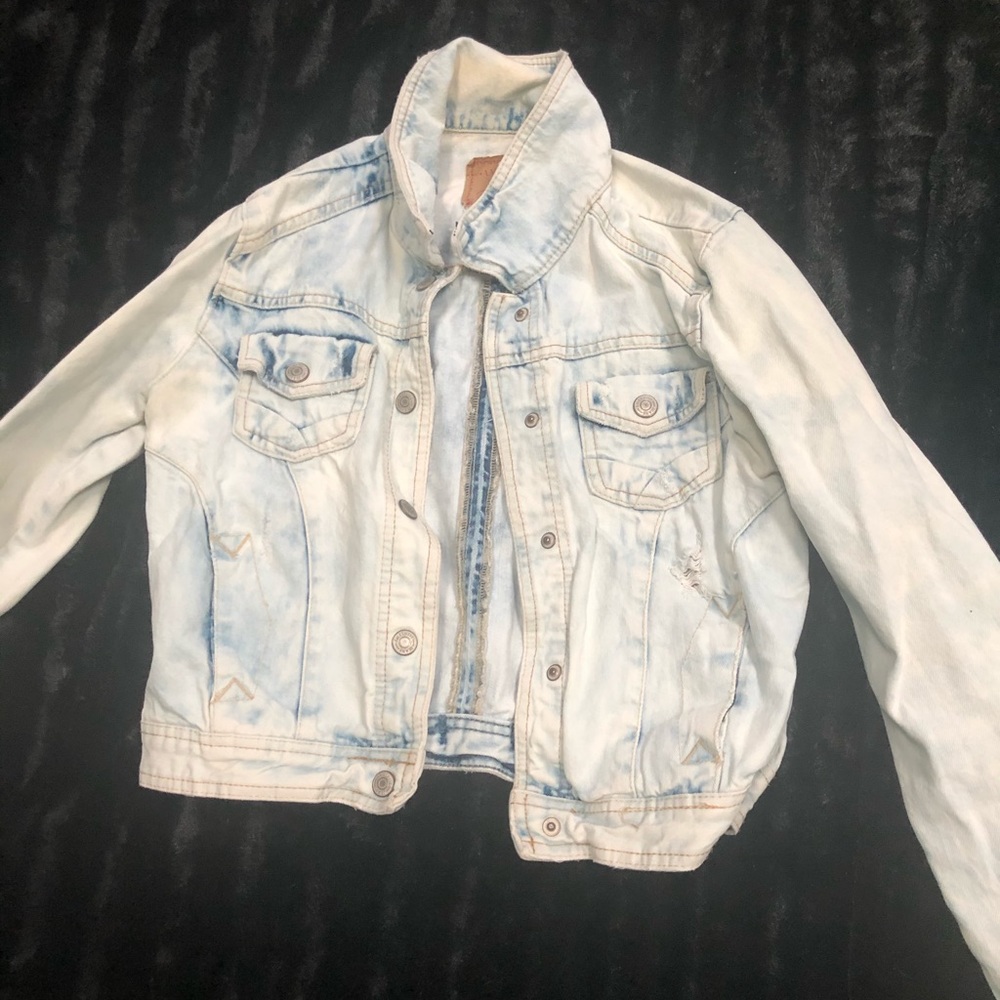 White wash jean jacket
